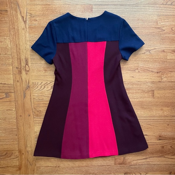Boden Panel Patsy Colorblock Short Casual Wool Blend Dress size 10 - Picture 6 of 13